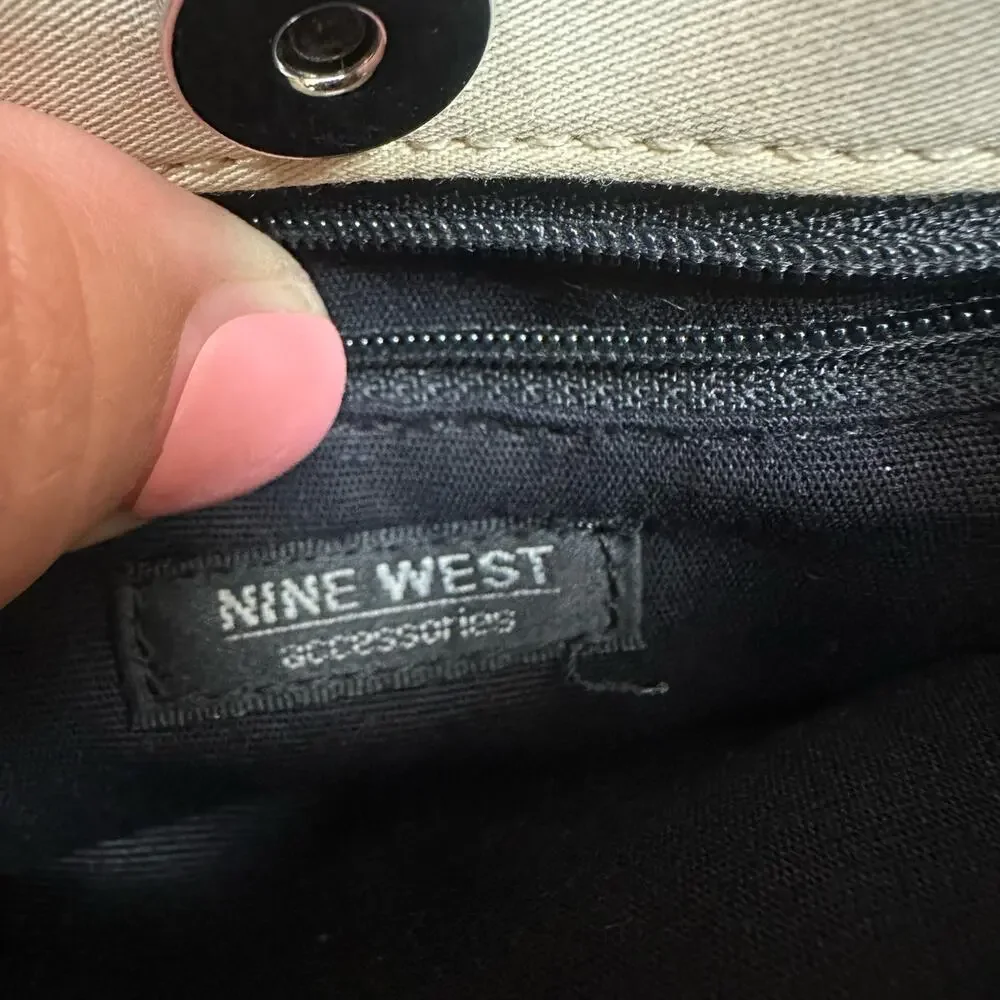 Nine West Little Black Purse Handbag Satchel 90s Y2K
